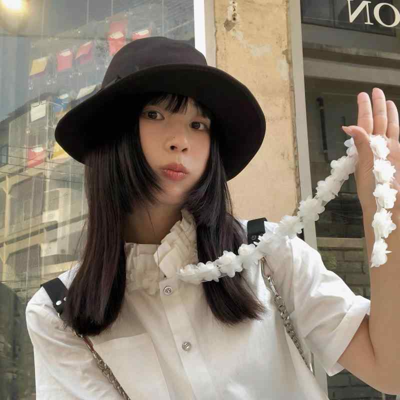 トップ 花柄 シュロの葉 遊撃手丈 多層 フラウンス スピード競技 襟  お上さん用 女子らしい 表現スタイル 口さかしい 影ぼうし 春夏 トップス