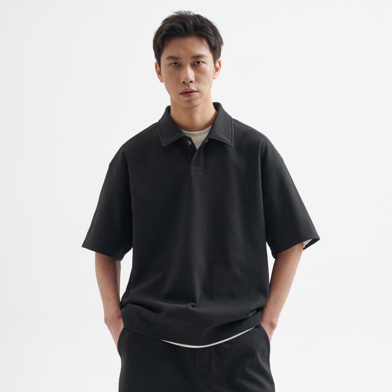 メンズ 短袖 スポーツシャツ レトロ ワーヘル柄 通い用 大層らしい影ぼうし 伸縮性 吸湿速乾 春夏 心地よい トップス