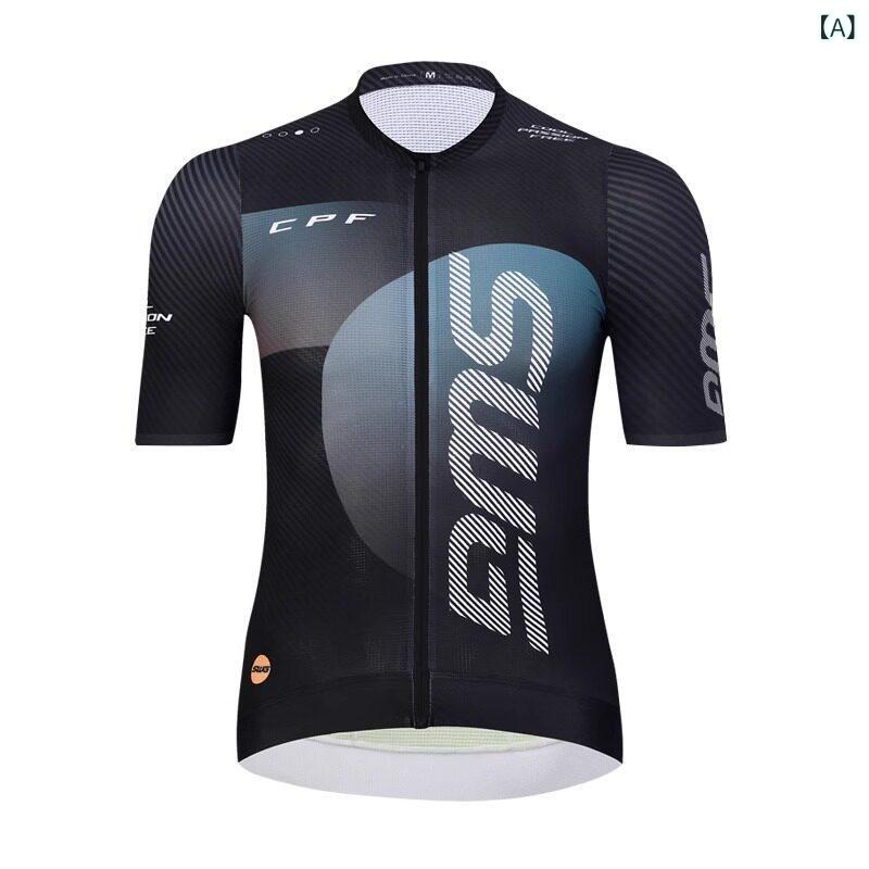 自転車ウェア メンズ レディース 夏用 短袖 サイクリング ジャージ セット 山地車 ロードバイク 用 吸湿速乾 軽量 通気性 スポーツウェア｜リバーパディ 7,264円