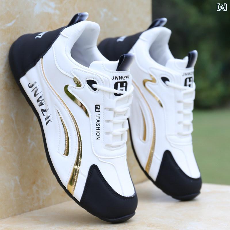 メンズ シューズ 秋冬 黒 厚底 ダッドシューズ 駈けっくら スニーカー 心地よい 運動競技 座布団 好いたらしい 履き気味合い