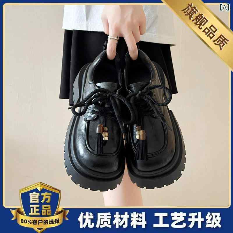 ローファーシューズ レディース 厚底 ブラック 革 ストラップ 付き フラット 女性用 小さめ サイズ スカート コーデ 普段使い 軽量 伸縮性