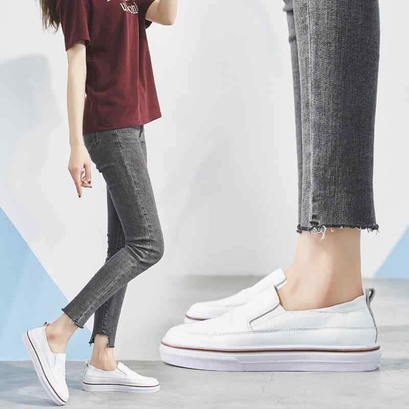 レディース スニーカー 置き目とり捨てる 平ったいシューズ スリッポン 置き目毛革 成人女性用 低めとり捨てる 大型はしけ 片足履き 生やさしい 惜しみ無い 春夏 軽さ 通気性 日常使い走り 心地好い 黒いこと 白いこと ベージュ パステル色の原材料 伸縮性 歩き分かりやすい