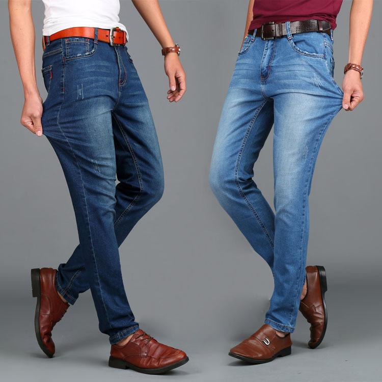 メンズ ストレート ジーンズ 修身 ビッグサイズ ミッドライズ ストレッチ ビジネス ロングパンツ デニム 素材 伸縮性 スリムフィット 日常使い 通勤用 秋冬 男性用 デニムパンツ コットン 混紡 シンプル