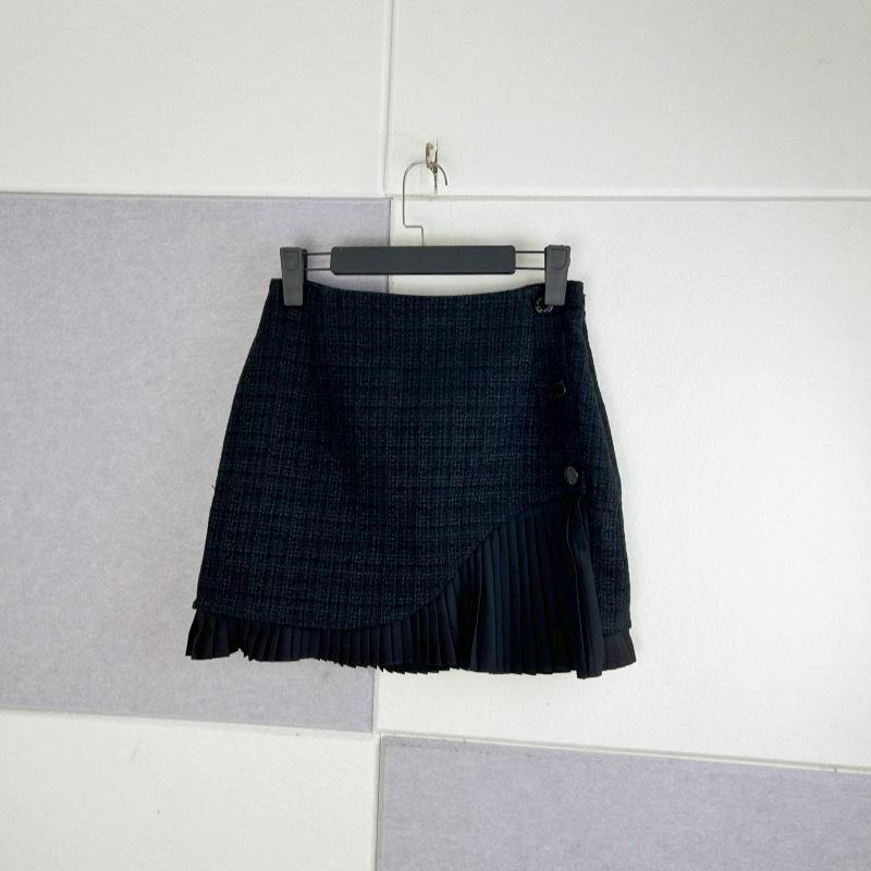 スコート お上さん用 秋冬 定まり  御前上等感 黒いこと 粗花・希 うつり変わり 筋目 不規則さ 御機嫌酉の方角 半身 MIDI丈 太陽フレア ロング 厚地の外套お召しもの 羊毛混 生あたたかい 軽さ 通い 普段使い走り 女子らしい 表現スタイル