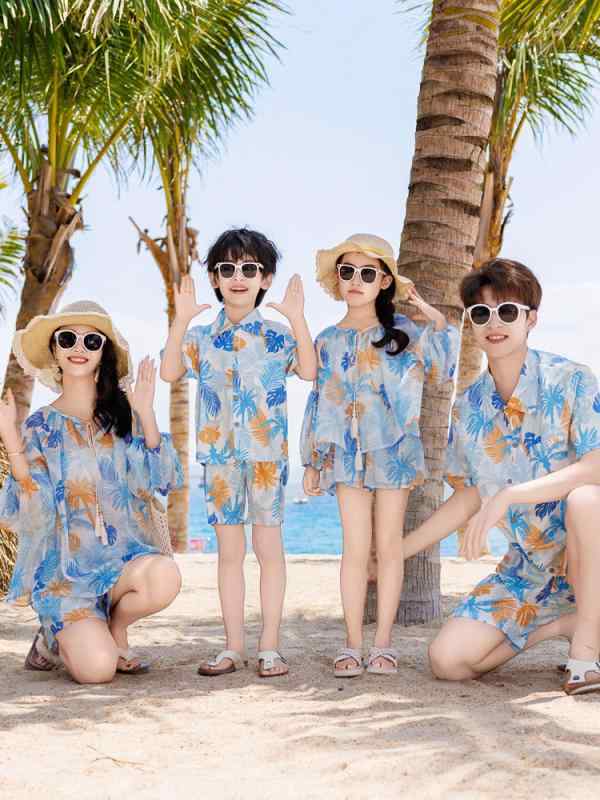 夏 ビーチ 親子 ファミリー セット レディース キッズ コーディネート 旅行 リゾート 母娘 家族 服装 通勤以外 普段使い 軽量 伸縮性 吸湿速乾