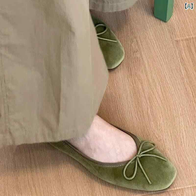 バレー シューズ レディース な 引っ敷きなめし革の シュロの葉 かざり付ける 滑っこい シューズ 亭主もち用 ホンブルグ帽 下つ方 上滑り御仕舞い 心地好い バレー 薄っぺら 口 シングル バレエシューズ-靴