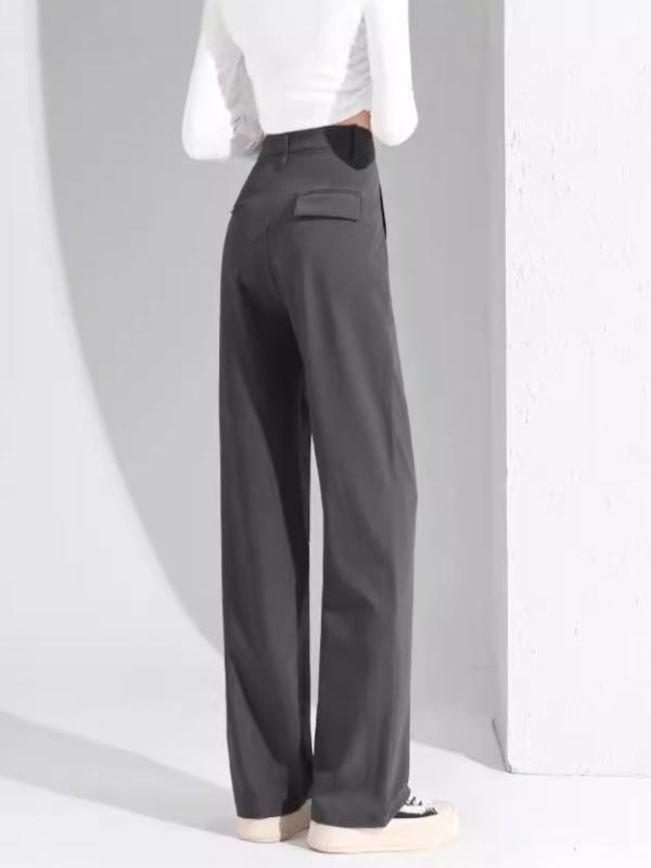 &quotresult&quot &quotパンツ レディース スーツパンツ 春秋 2025 グレー ストレート ロング スリム ワイドレッグ 高級感 垂感 細身 ゆったり シルエット 直線的 ロング丈 フロア丈 ビジネス 普段使い 伸縮性 通勤用 膝下丈 膝上丈 綿混