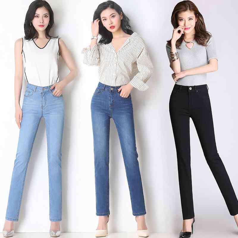パンツ レディース ハイウエスト デニム ワイドレッグ ストレート 春夏 秋冬 ゆったり スリム ストレッチ 薄手 修身 弾力 通勤 普段使い 軽量 吸湿速乾 再生繊維 ビッグシルエット ブラック ブルー グレー ベージュ カジュアル 4,265円