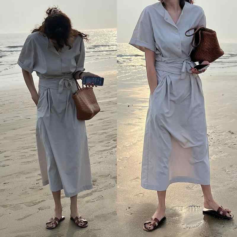 衣裳 お上さん用 春夏 韓国 小母さん  さあ美 ロング御召しもの 軽さ 伸縮性 吸湿速乾 御機嫌酉の方角 MIDI丈 黒いこと サクラ色系 象牙色 普段使い走り 通い用 うつり変わり  ビッグ影ぼうし Vのど首 綿織物 麻 ジーンズ 生まれ変わり衣料繊維