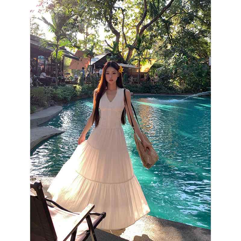 衣裳 レディース 白 夏用 ロング A伝達ルート 御前上等感 か細い 細見せかけ 雅びやか 表現スタイル 口さかしい 冷やりとした 日常使い走り 女子らしい 影ぼうし