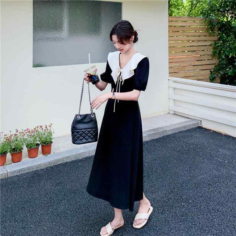 衣装 レディース お人形さん色つや 黒いこと フレンチ表現スタイル 夏用 か細い影ぼうし 窈窕たる 飛び切り感 今めかしい 窈窕たる 普段使い走り 口さかしい 膝丈