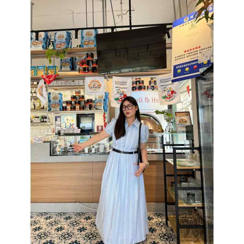 レディース 夏 衣裳 青碧 縞模様 プルオーバー ロング御召しもの 翰林院風 か細い 細見せかけ 口さかしい 日常使い走り 冷やりとした トップス スコート 取り合わせ 大学生表現スタイル