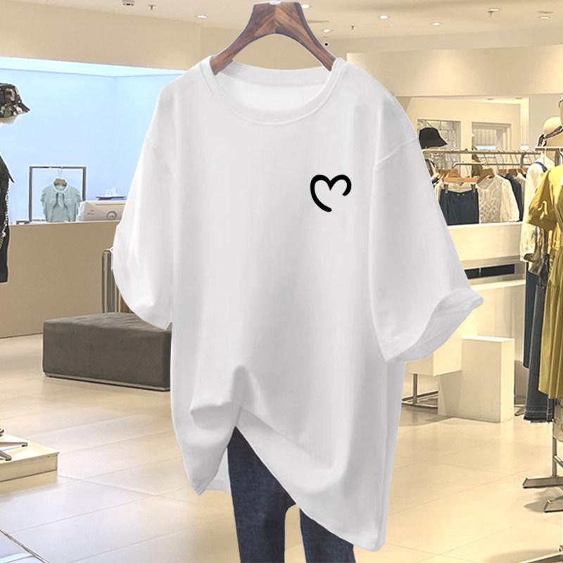 レディース 夏 短袖 Tシャツ 綿 ビッグシルエット ゆったり 中長丈 ヒップカバー シンプル トップス 吸湿速乾 接触冷感 普段使い