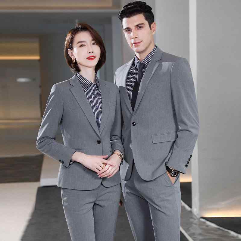 西服 セットアップ メンズ レディース 教師用 職業服 営業用 仕事着 銀行員 ビジネス スーツ 綿混 ストレッチ 素材 伸縮性 フォーマル スタイル 通勤 通年|リバーパディ