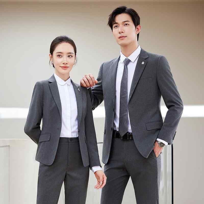 スーツ メンズ レディース ユニセックス 高級感 ビジネス 職業服 公?? セット 綿混 紳士服 女性用 テーラードジャケット 膝丈スカート 通勤用 フォーマル ダークカラー 秋冬 伸縮性 軽量 洗濯簡単
