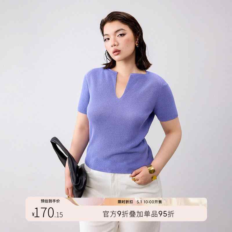 レディース 短袖編み物プルオーバー ゆったり影ぼうし Vのど首 リネン混 パステル色の廓形 伸び伸びする相応う 当たること冷感 軽さ トップス 通い用 普段使い走り 綿混 伸縮性 ビッグ影ぼうし 象牙色 さくら色系 黒いこと