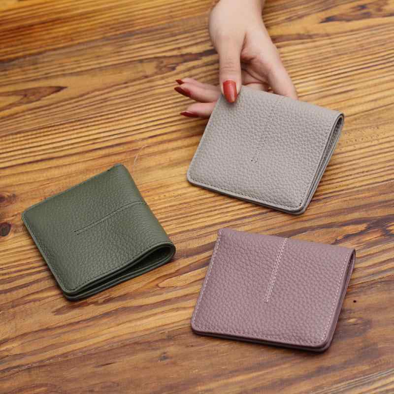レディース 革 ミニ財布 コインカードケース 二つ折り コンパクト かわいい 高級感 日常使い 小型 細工 素材 普段使い|リバーパディ