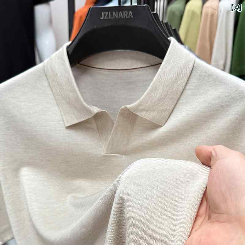 メンズ 半袖 スポーツシャツ 編み物 トップス 生まれ変わり衣料繊維 単色 分かりやすい 御前上等感 心地よい 普段使い走り 伸縮性 軽さ