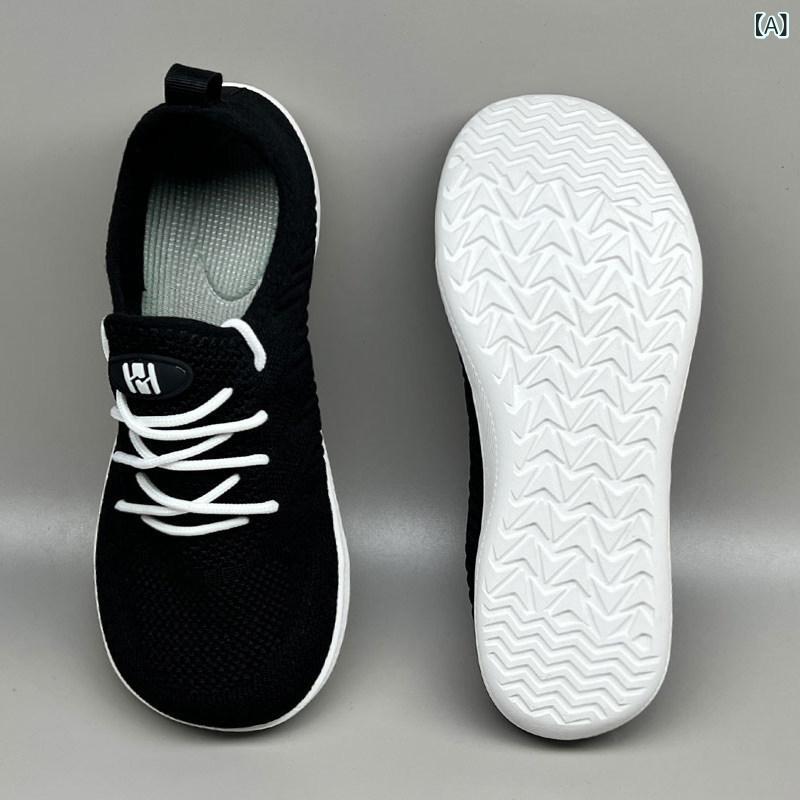 形づくるシューズ 男女用 夏用 幅ひろい ワイドトゥ 穴あき 通気メッシュ 好いたらしい ソフトソール 外反母趾相応う 読み合わせる靴 室内用 軽さ 延性のある 足入れし分かりやすい 運動競技 フィジカルフィットネス