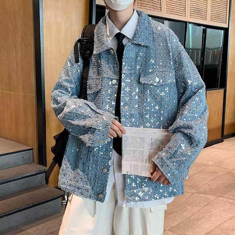 メンズ ジャケット 春 コート 牛仔 デニム 春季 韓国 インスピレーション ゆったり フィット 百搭 スタイリッシュ ストリート 風 開き コート 軽量 ストレッチ 吸湿速乾 カジュアル 普段使い 通勤 秋冬 ブラック ブルー グレー 4,581円