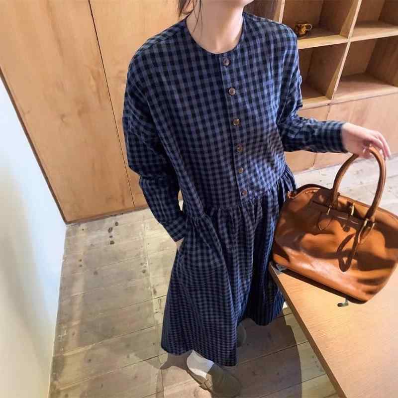 衣裳 レディース 春夏 フレンチ表現スタイル ゆったりスコート ロング御召しもの 日系 ビンテージ 色つや立ちはだかる 照合のしるし柄 長袖 膝下丈 軽さ 伸縮性 綿織物混 ご機嫌酉の方角 ラウンドのど首 普段使い走り 通い 秋冬相応う 心地よい