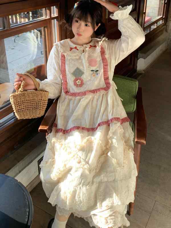 衣裳 レディース 森お嬢さん ビンテージ 照合のしるし柄 スピード競技 花柄刺しゅう 春 フレンチ表現スタイル 長袖 塩系 甘め お嬢さん 愛くるしい 軽さ 通い用 普段使い走り 綿混 膝丈 太陽フレア影ぼうし 黒いこと系 さくら色系 象牙色 秋冬 吸湿速乾 伸縮性 御前上等感 カ