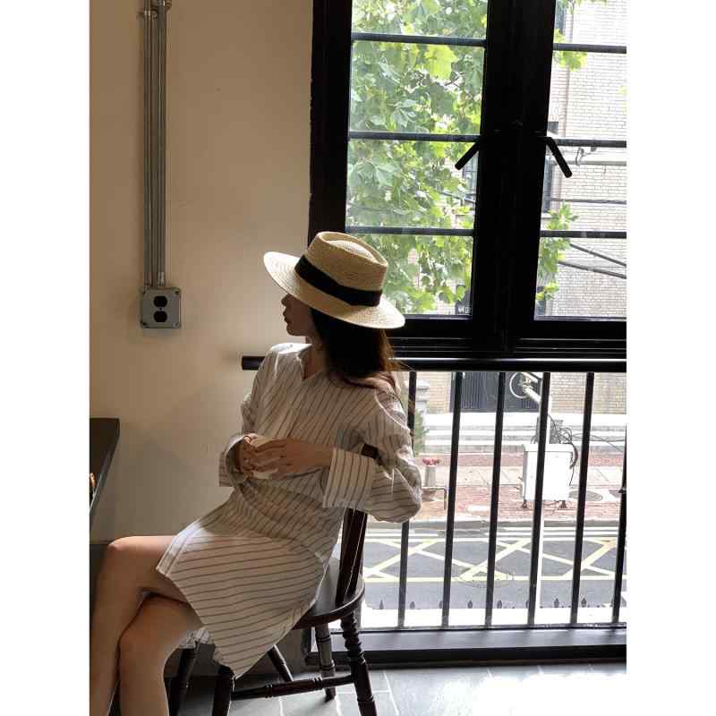 秋冬 通勤用 シンプル ワンピース シャツ コットン トップス 女性用 膝丈 フレア シルエット ベーシック カラー 軽量 通勤服 シンプルスタイル デイリーウェア