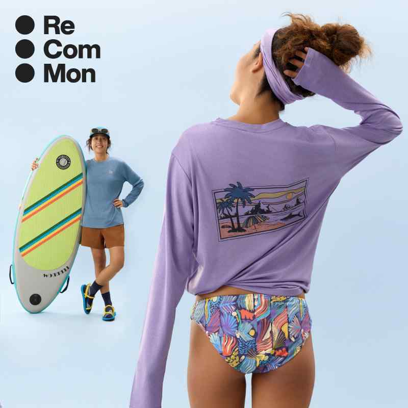 Tシャツ 女性用 長袖 アウトドア 運動 吸湿速乾 接触冷感 UVカット ビーチ サーフィン 夏用 軽量 伸縮性｜リバーパディ 8,769円