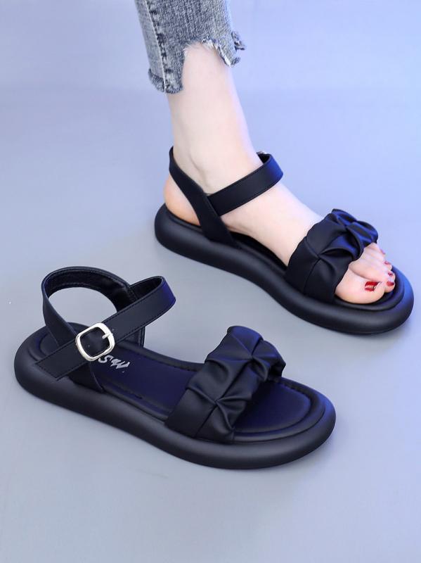 サンダル 女性用 フラット 夏用 ビーチサンダル 軽量 柔らかいソール 滑り止め カジュアル ファッション コーディネートしやすい 外出用 快適 日常使い