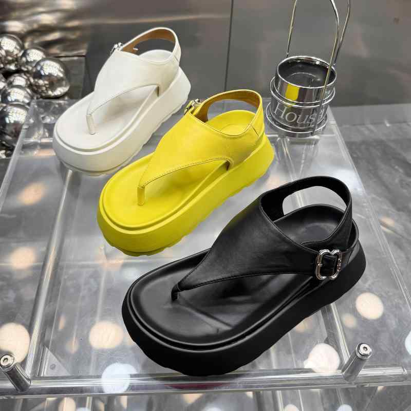 サンダル 女性用 夏用 厚底 オープントゥ トゥポスト 羊革 革 カジュアル ファッション 日常使い 軽量 快適 スタイリッシュ コーディネート ベーシック ソフトレザー