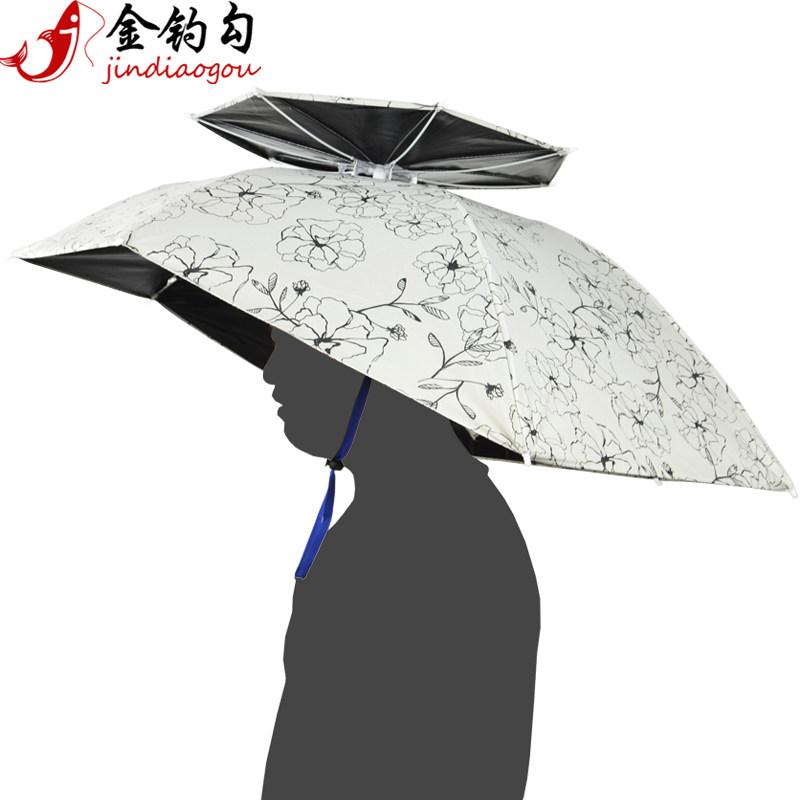傘帽子 釣り用 折りたたみ 二層 大サイズ 頭着用 日よけ UVカット アウトドア 旅行 茶摘み 軽量 防水 機能性