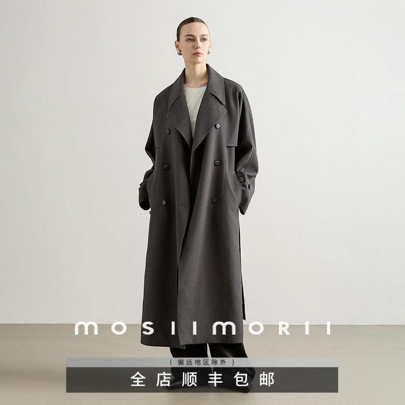 レディース トレンチコート 秋用 連合王国風 御前上等感 ロング厚地の外套 古典派音楽表現スタイル 雅びやか アウター 普段使い走り 軽さ 伸縮性