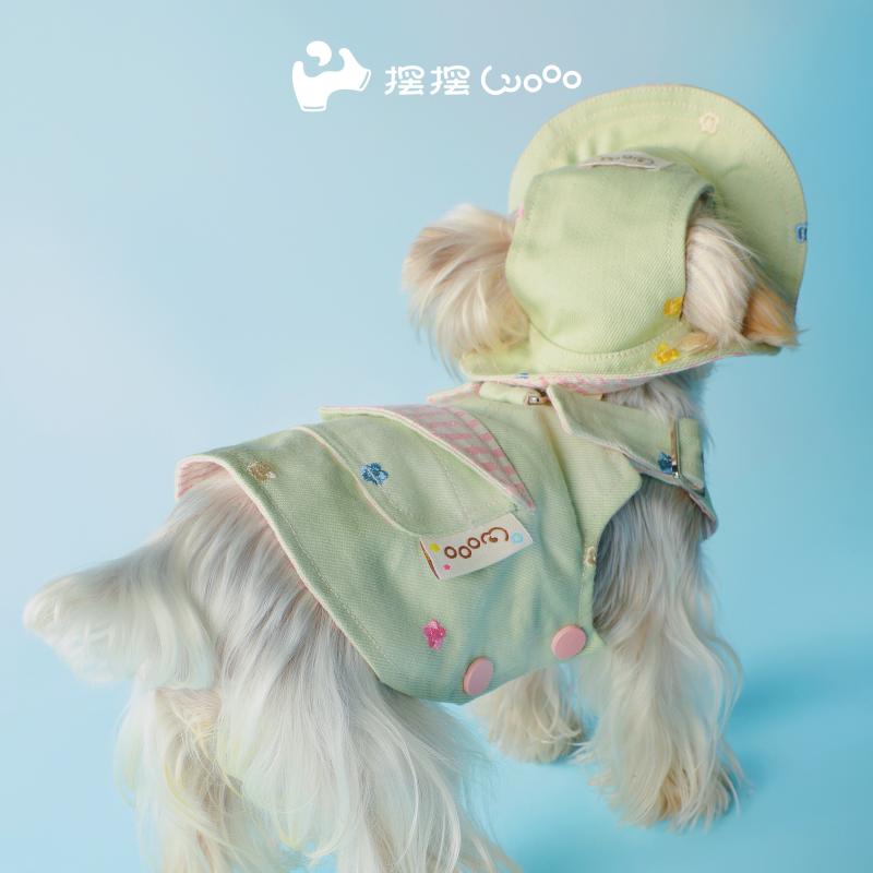 ペット用 帽子犬猫対応 春夏 ファッション 切り替え 花柄 ストラップ マルチカラー 小型犬向け かわいい 軽量 散歩用