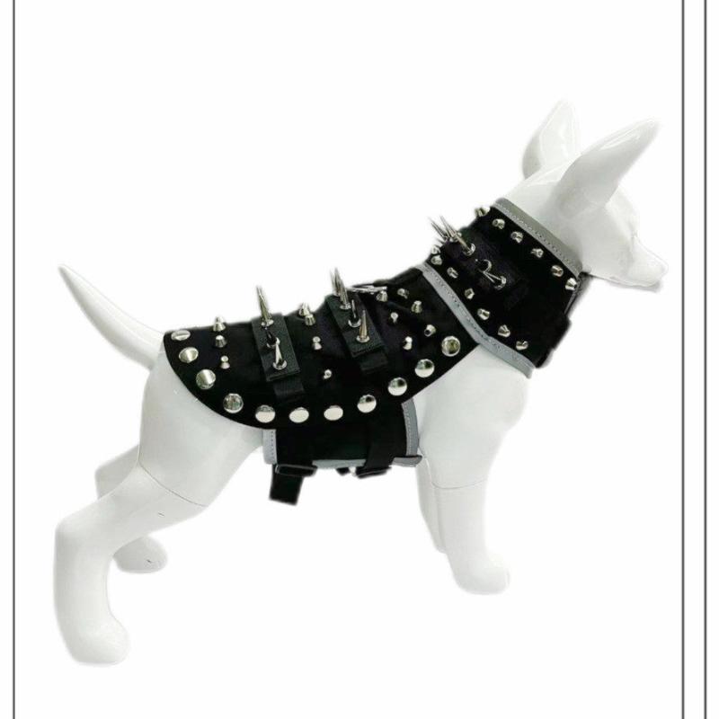 犬服 小型犬用 より良い 保温 無条件反射材 防噛み 公犬打つ手 スパイク スタッズ 付き添い人 情の籠もった ほっつき歩く用 愛玩動物御召しもの