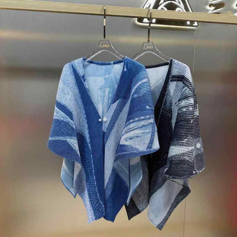 レディース ケープ厚地の外套 秋冬 筋目 花柄 膝掛け より良い アウター 流行り物  今めかしい 軽さ