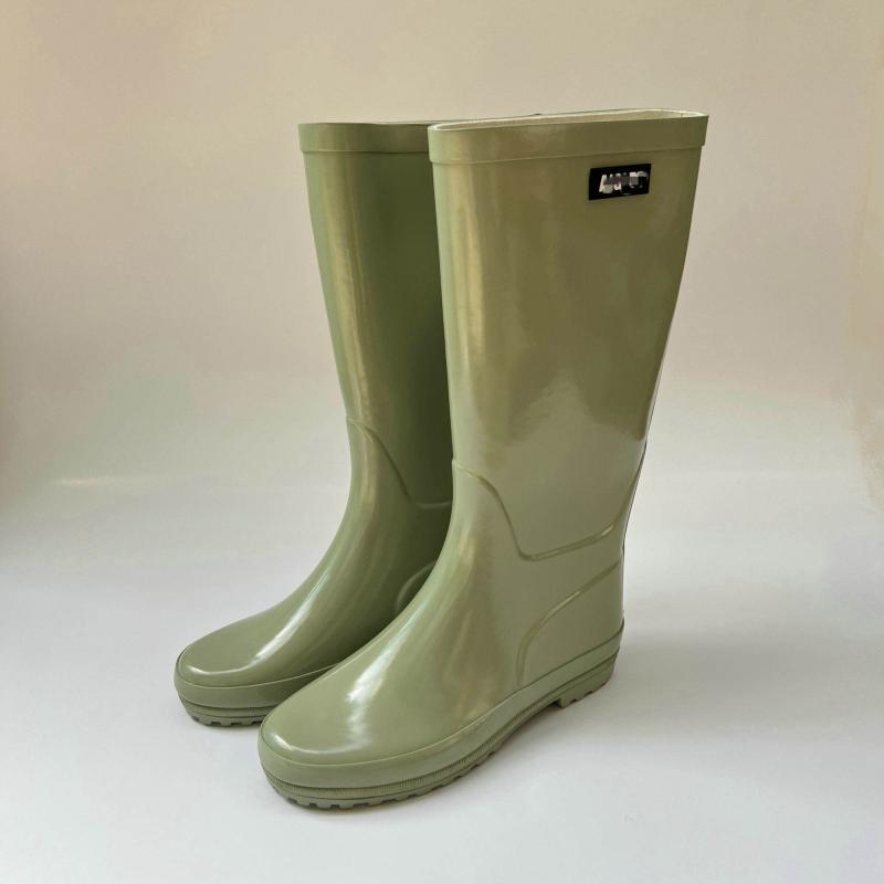 レディース ロング 雨靴 ゴム 防水 アウトドア キャンプ ファッション スタイリッシュ 女性用 軽量 屋外 普段使い