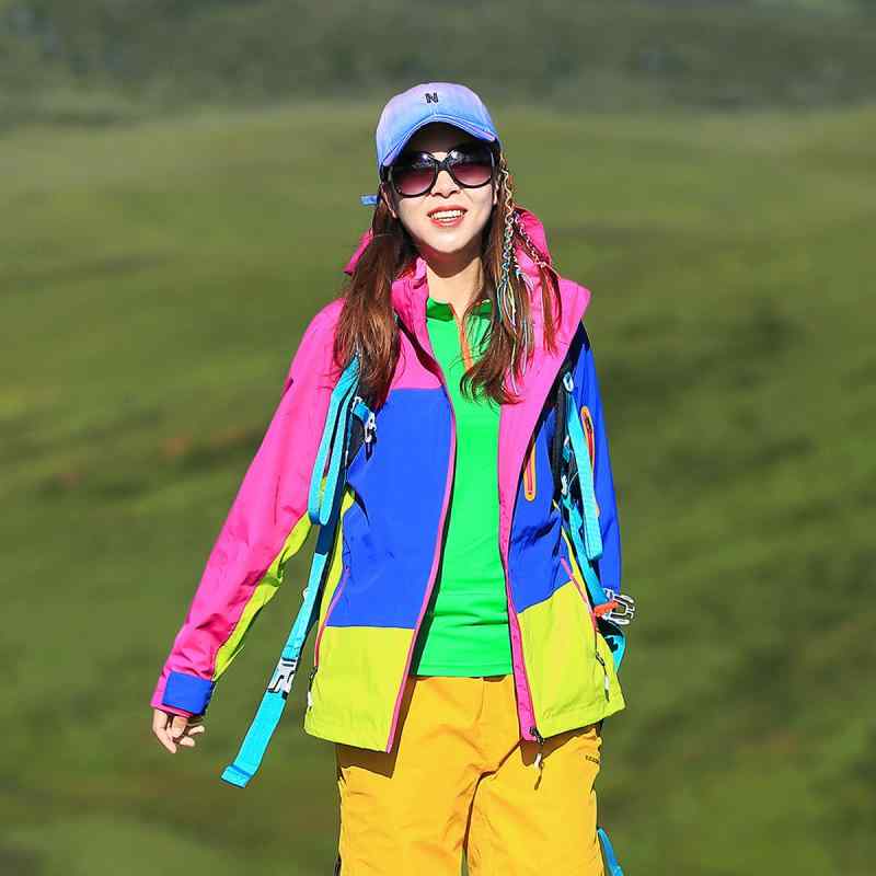 秋冬 レディース 山登り 旅する 用 防風 雨合羽 透湿 上衣 取りはずし 下着類 付き添い人 3インチ1 書き割り アウトドア 軽さ 役立つこと性