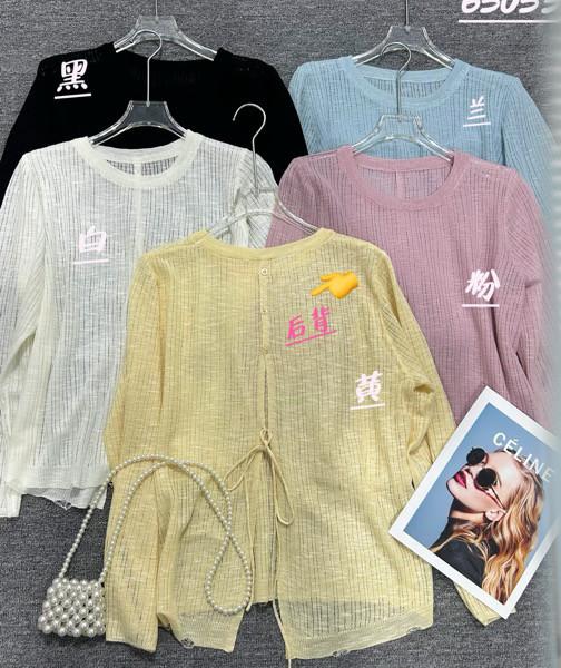 ニットトップス レディース 春夏 ゆったり スリムシルエット 丸首 長袖 背中スリット 紐付き UVカット 防晒 軽量 吸湿速乾 普段使い おしゃれ スタイリッシュ