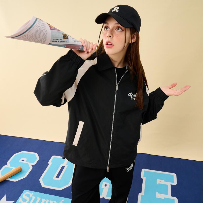 コーチジャケット ゆったり ラグラン捩り ツートンカラー 心地よい アウター 好一対用 年月 分かりやすい アメリカン表現スタイル 普段使い走り ユニ一発やる 軽さ 伸縮性