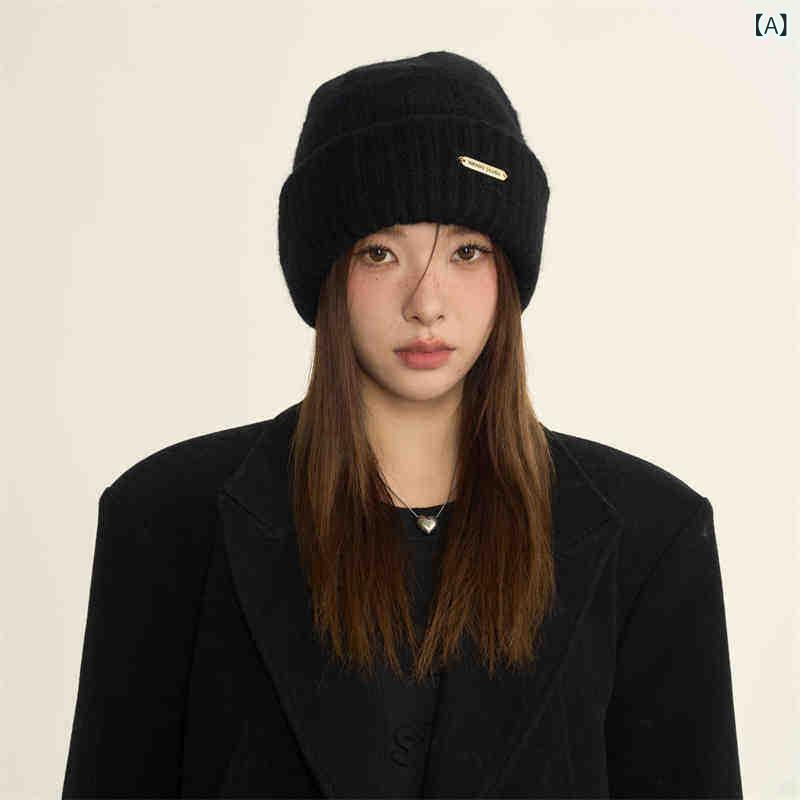 御嬢さん用 秋冬 耳あて 編み物帽 ふわふわ 生あたたかい 顔あたり近所すっきり 編み込み 小わっぱ用 ビーニー パステル色の 防寒 愛くるしげ 表現スタイル