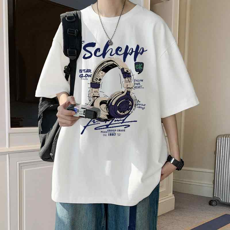 短袖Tシャツ メンズ 夏用 綿100% ゆったりシルエット 向け 中高生 クール カジュアル トップス 通気性 日常使い