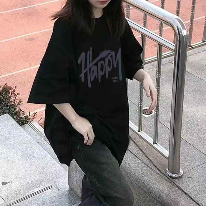 Tシャツ スウェット トップス ユニセックス 綿100% 短袖 長袖 ゆったり 大きめサイズ 学院風 スクールスタイル カップル マッチング 夏秋 カジュアル 普段使い 快適 吸湿性 通気性