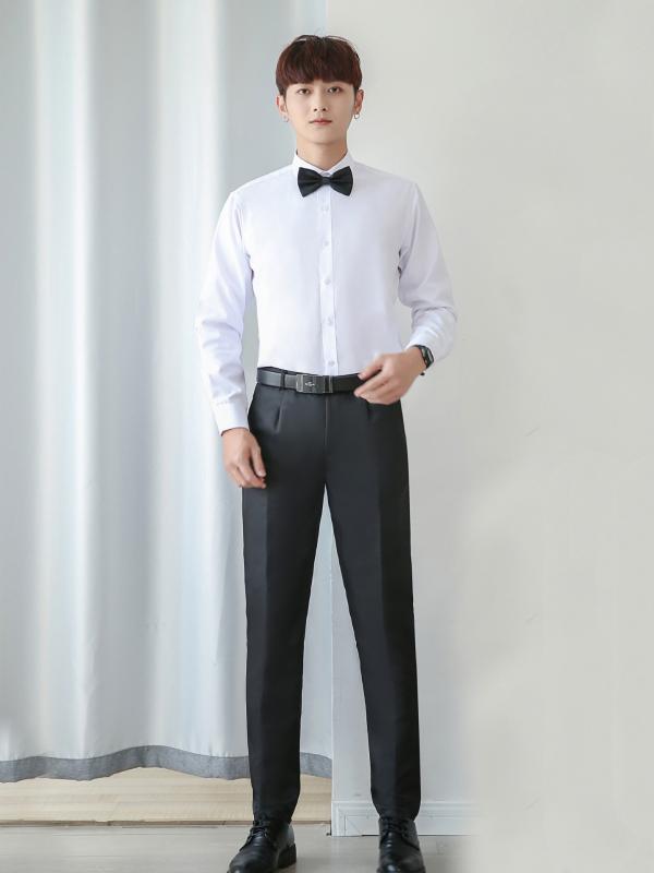 メンズ 西装 3点セット ジャケット ベスト シャツ 結婚式 伴郎服 フォーマルスーツ タキシード ブラック クラシックスタイル 通勤 通年使用 ウール混 伸縮性 快適フィット スタイリッシュ ビジネスカジュアル