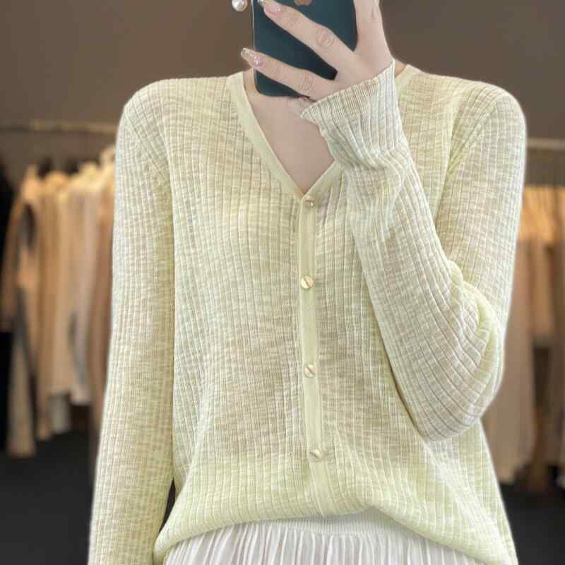 レディース 夏 カーディガン リネン ニット 長袖 ゆったり 薄手 UVカット 防晒 カジュアル トップス 軽量 吸湿速乾