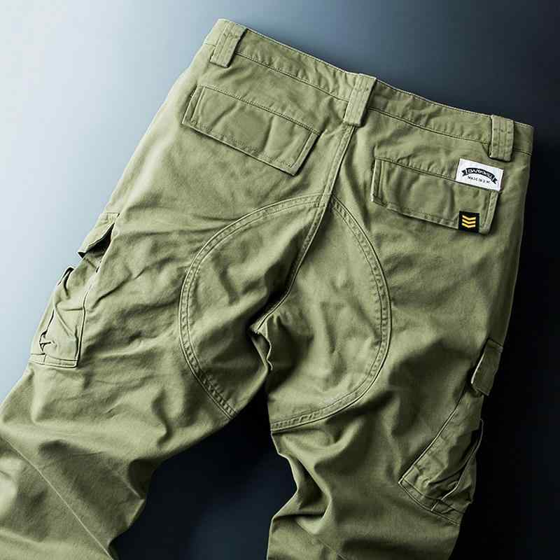 カーゴパンツ メンズ ミリタリー緑であること ゆったり引っ切り無い 伸縮性 アメリカン表現スタイル 心地好い 普段使い走り 秋冬 相応う 細工物ズボン下