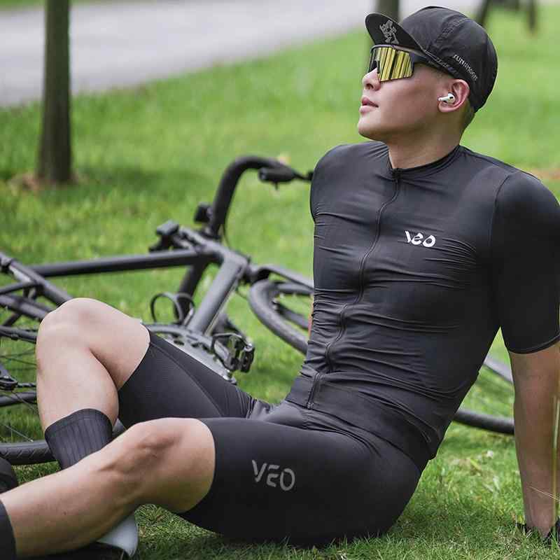 読み込む自動二輪車 サイクリングウェア メンズ 夏用 短袖 ティーシャツ ビブショーツ 通気性 吸湿速乾 軽さ 書き割り