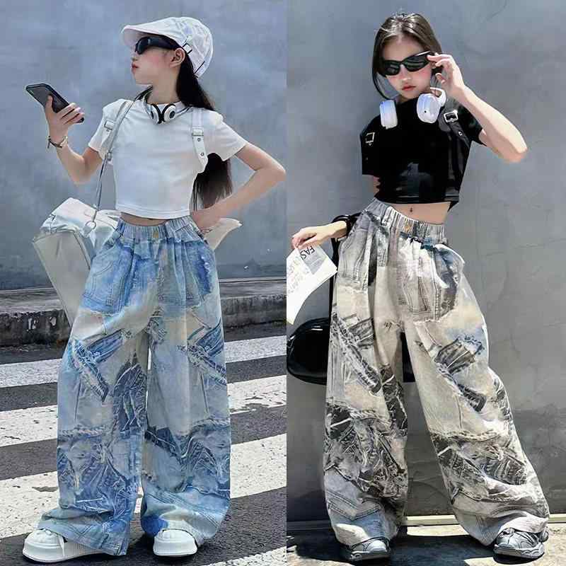 女の子 キッズ ジャズダンス 衣装 ストリートダンス ヒップホップ セット パフォーマンス服 伸縮性 素材 かわいい デザイン ファッション