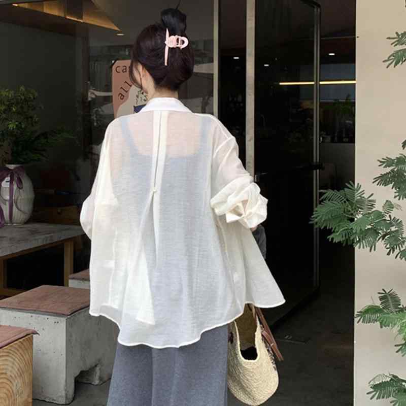 シャツ レディース ゆったり リラックス ホワイト 麻 キャミソール 外掛け 接触冷感 薄手 ガーゼ UVカット 夏用 室内着 吸湿速乾 軽量
