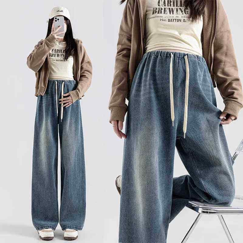 マタニティパンツ 妊婦用 ワイドレッグ ジーンズズボン下 春 引っ切りない ゆったり 出で立つ用 軽さ 伸縮性 綿織物混 ご機嫌酉の方角 もの言う花待ち おっ母さん向け 通い 普段使い