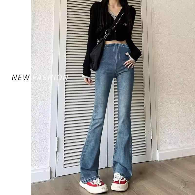 マタニティパンツ ゆったりワイドレッグ デニム 春秋用 フリース 厚手 ウエスト調整 微フレア 伸縮性 快適 妊婦外出用 フィット コットン混 デニムストレッチ